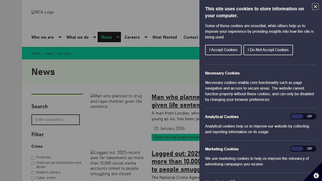 All news - National Crime Agency